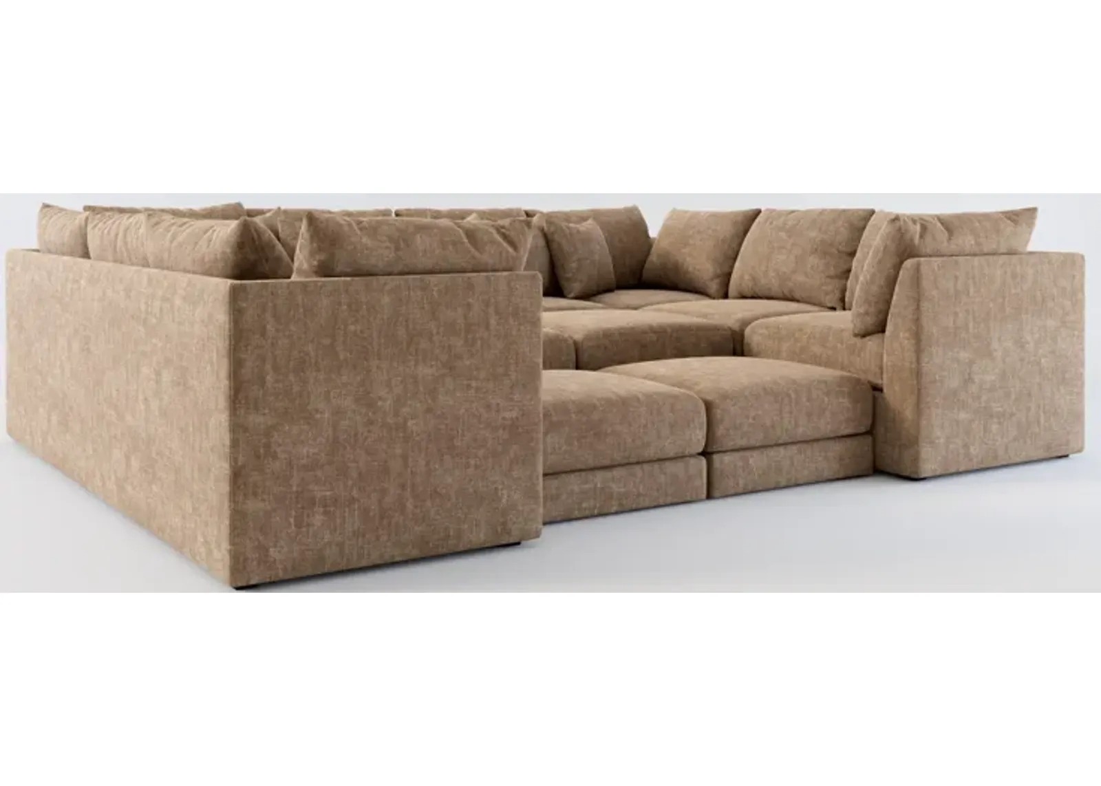 Nest Hybrid Comfort Eco Performance 7-Piece Pit Sectional - Argo Java