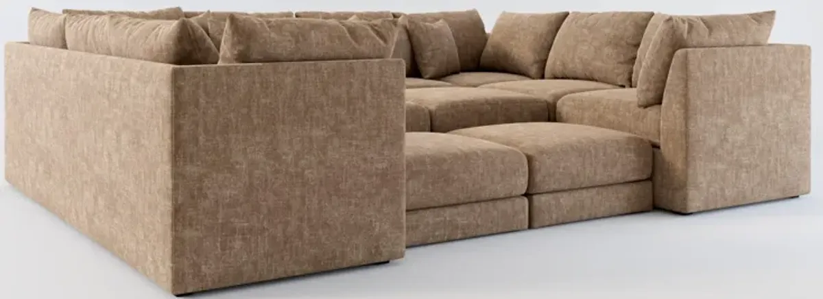 Nest Hybrid Comfort Eco Performance 7-Piece Pit Sectional - Argo Java