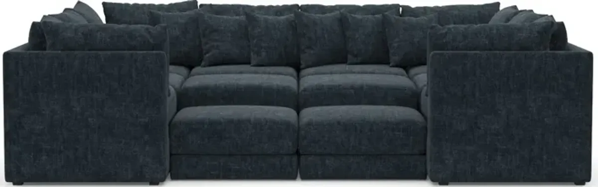 Nest Hybrid Comfort Eco Performance 7-Piece Pit Sectional - Argo Navy