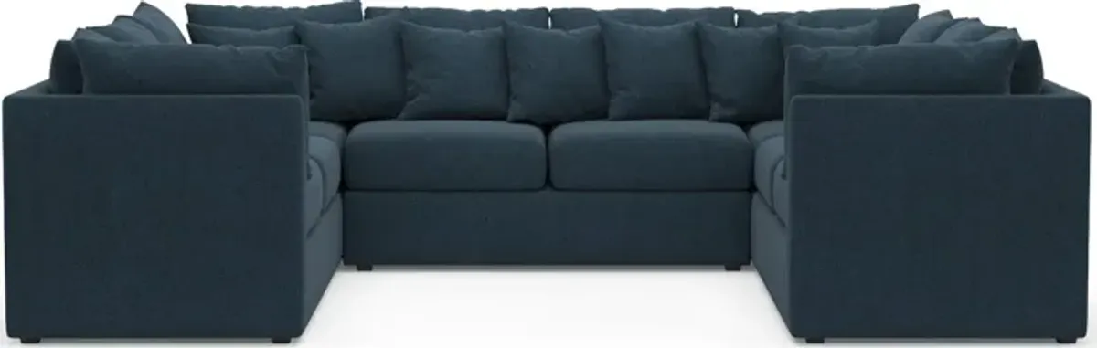 Nest Hybrid Comfort Eco Performance 3-Piece Pit Sectional - Broderick Indigo