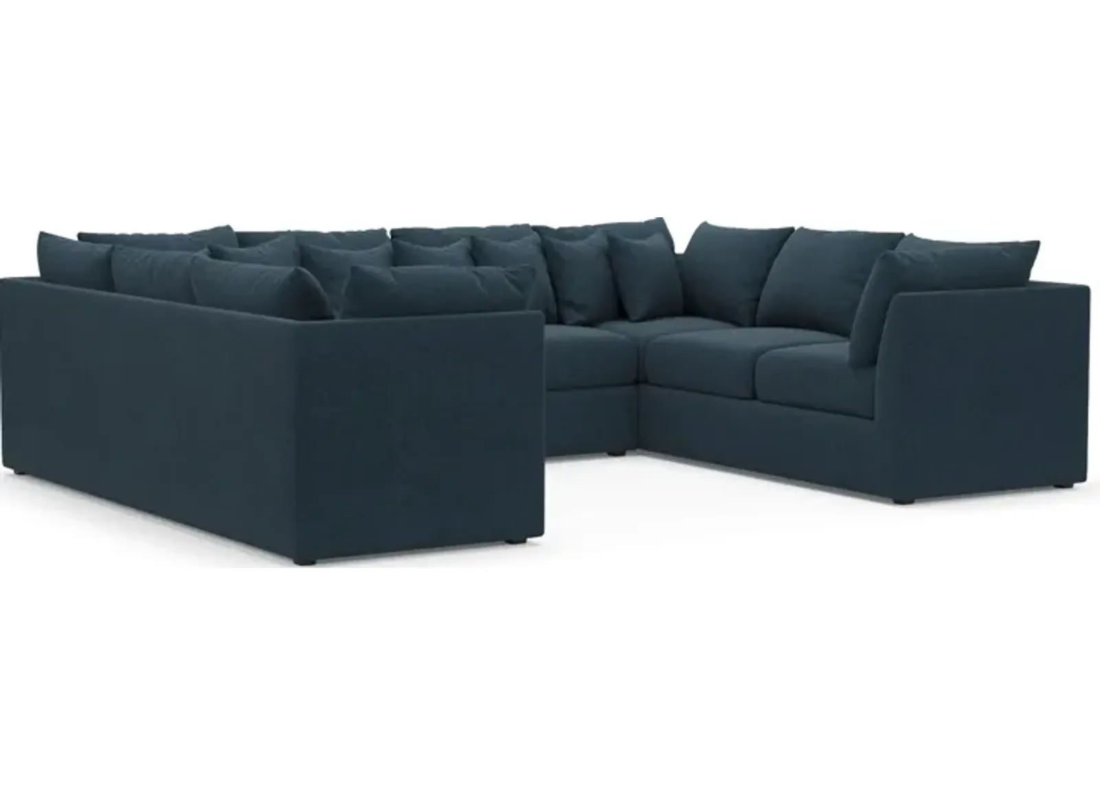 Nest Hybrid Comfort Eco Performance 3-Piece Pit Sectional - Broderick Indigo