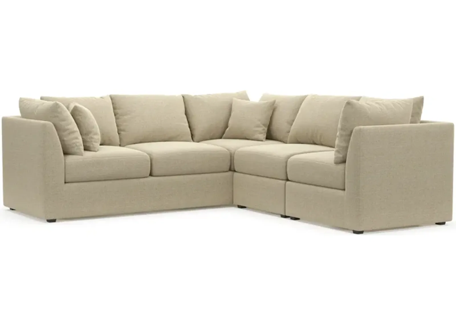 Nest Hybrid Comfort Eco Performance 3-Piece Small Sectional - Broderick Sand