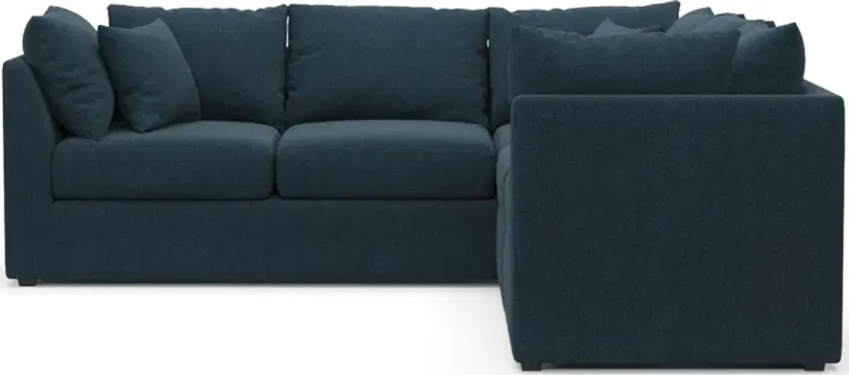 Nest Hybrid Comfort Eco Performance 3-Piece Small Sectional - Broderick Indigo