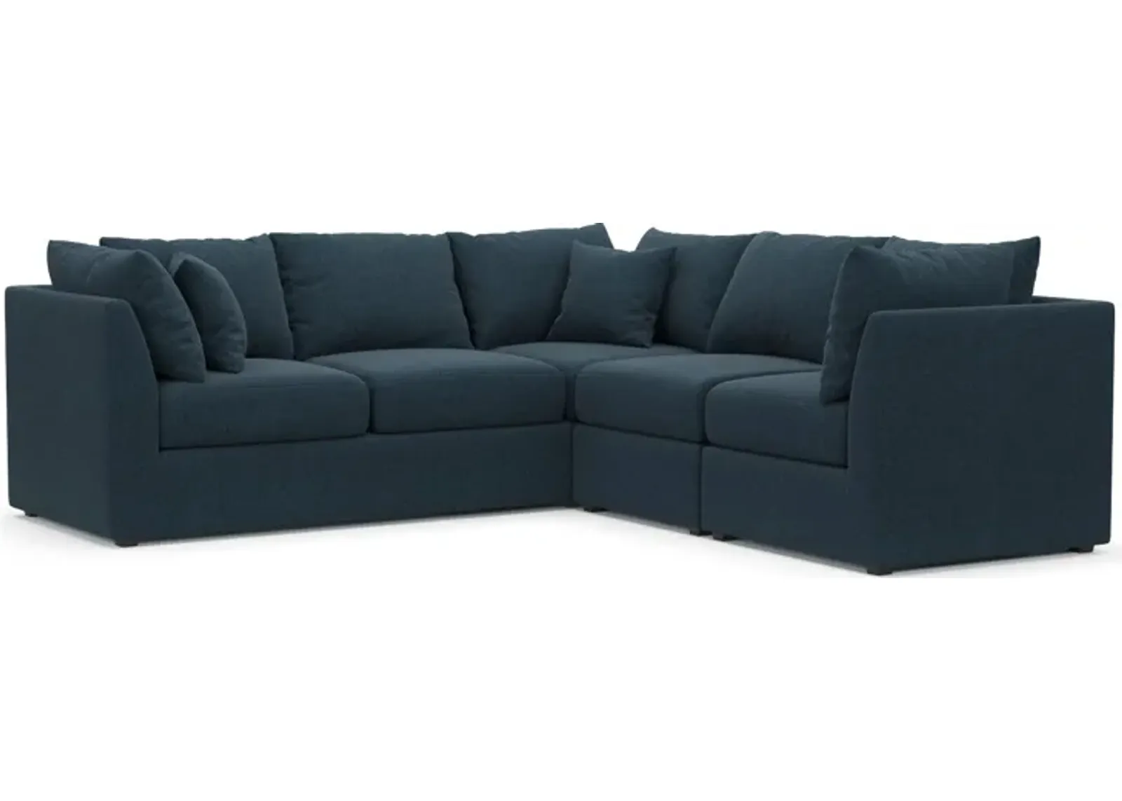 Nest Hybrid Comfort Eco Performance 3-Piece Small Sectional - Broderick Indigo