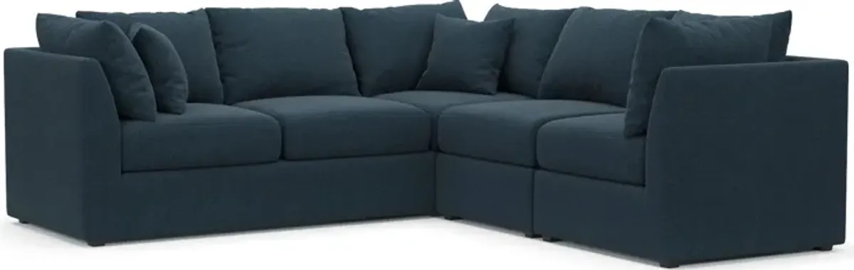 Nest Hybrid Comfort Eco Performance 3-Piece Small Sectional - Broderick Indigo