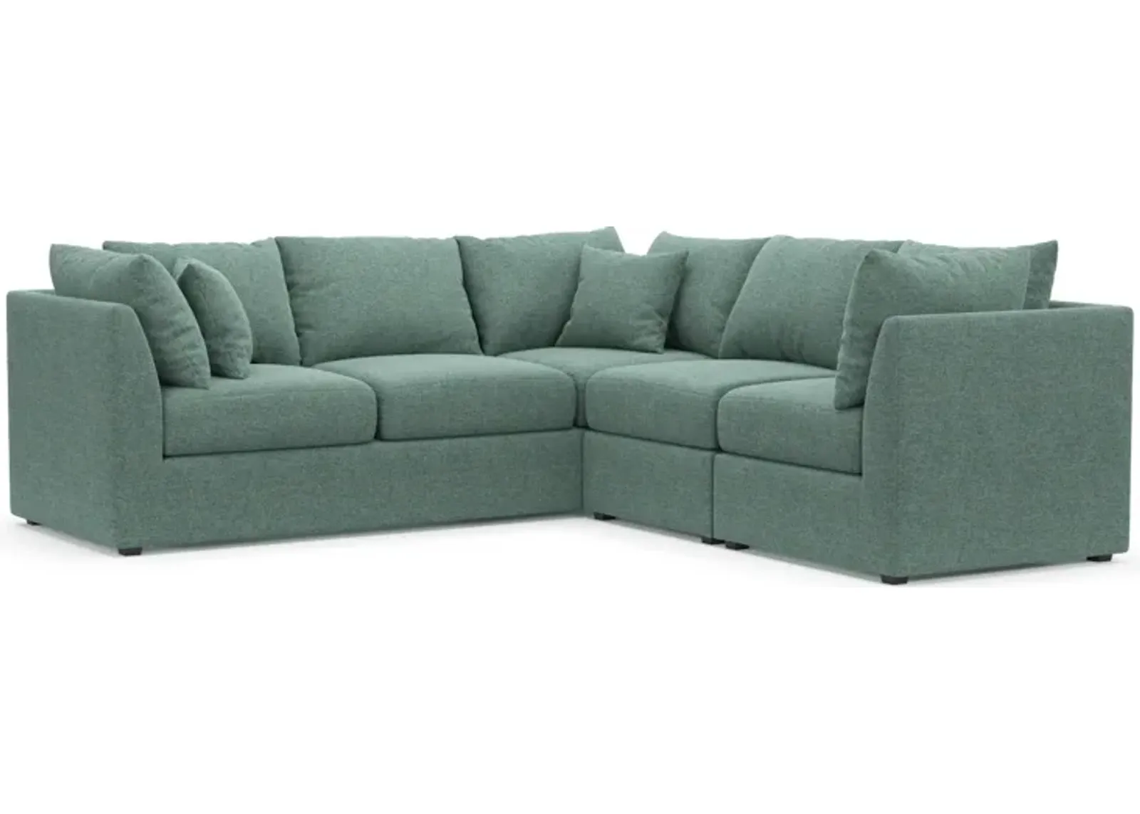 Nest Hybrid Comfort Eco Performance 3-Piece Small Sectional - Bridger Jade