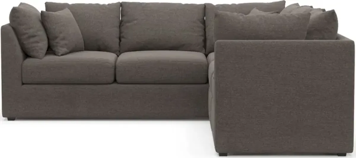 Nest Hybrid Comfort Eco Performance 3-Piece Small Sectional - Presidio Steel