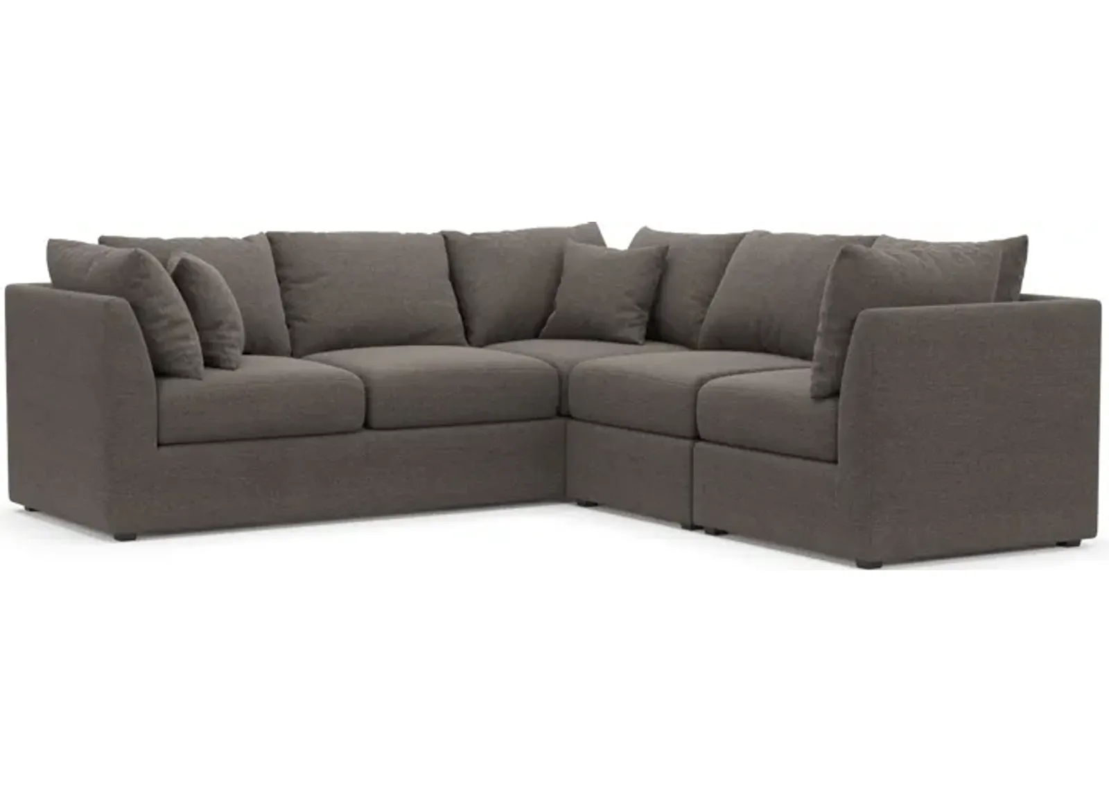 Nest Hybrid Comfort Eco Performance 3-Piece Small Sectional - Presidio Steel