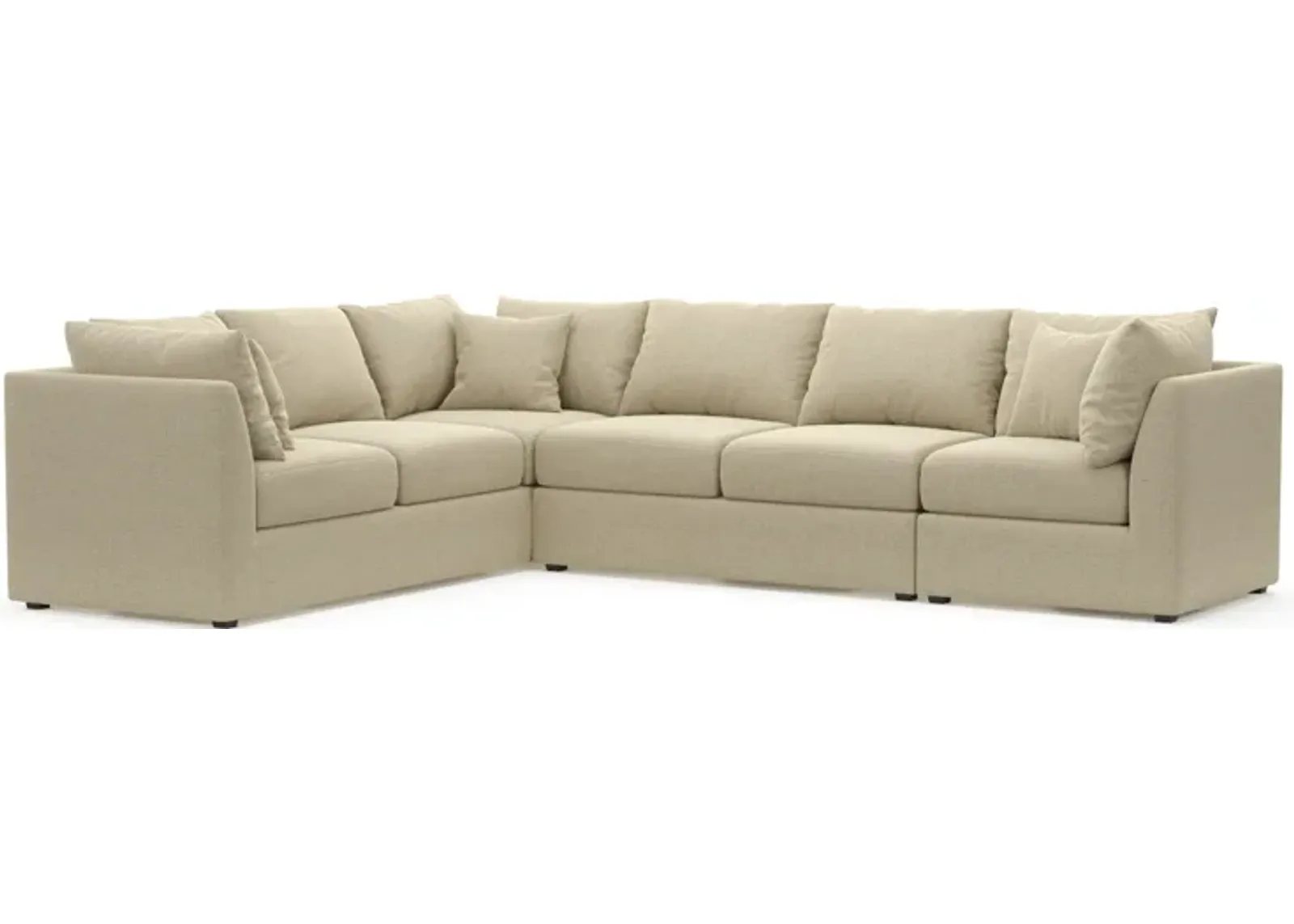 Nest Hybrid Comfort Eco Performance 3-Piece Large Sectional - Broderick Sand