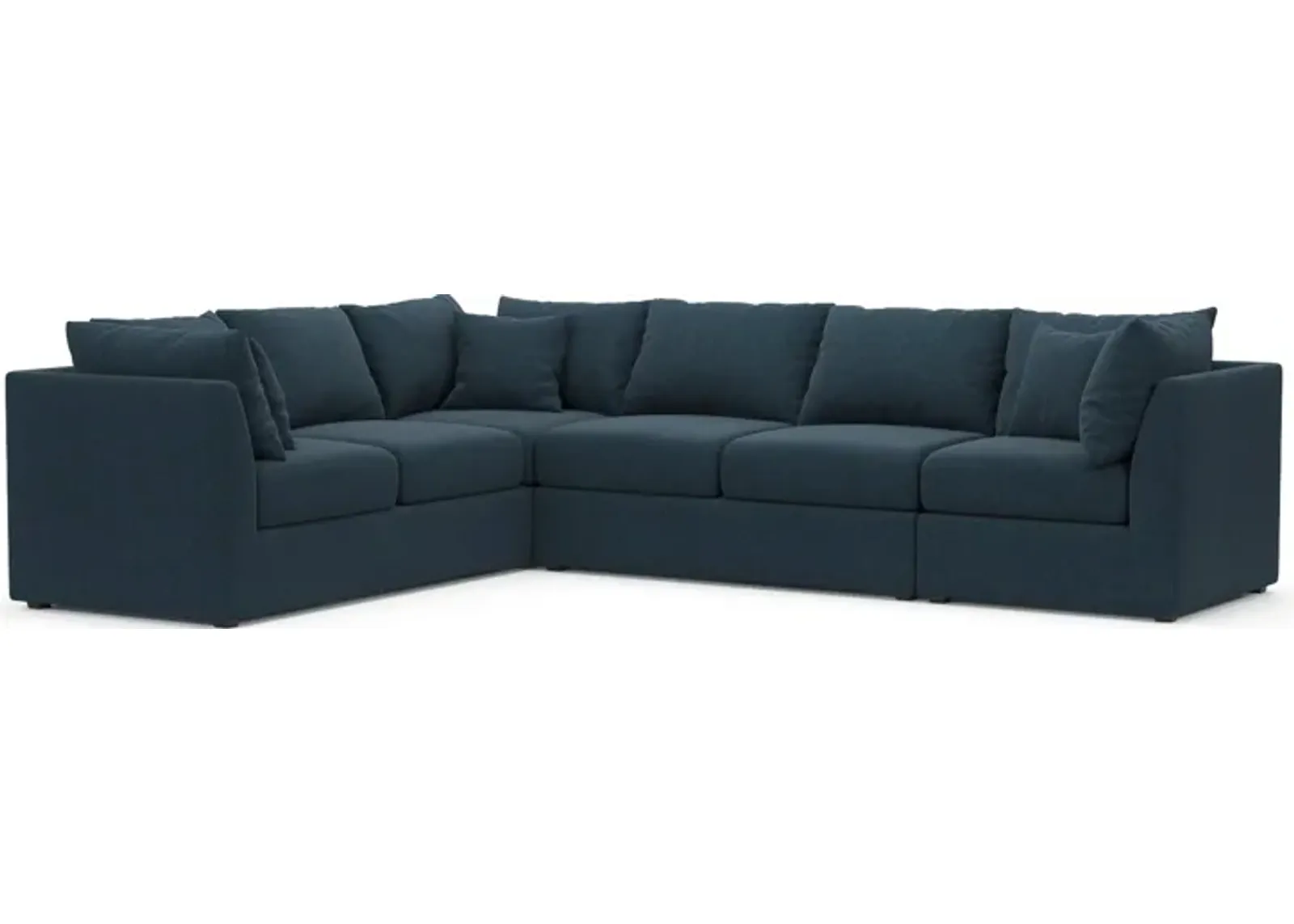 Nest Hybrid Comfort Eco Performance 3-Piece Large Sectional - Broderick Indigo