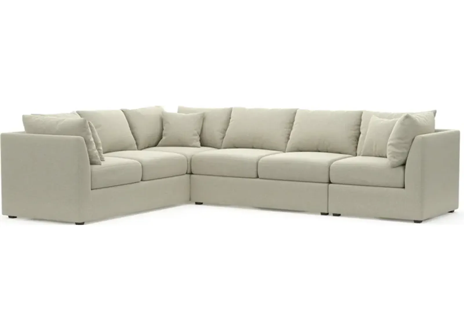 Nest Hybrid Comfort Eco Performance 3-Piece Large Sectional - Liv Dove