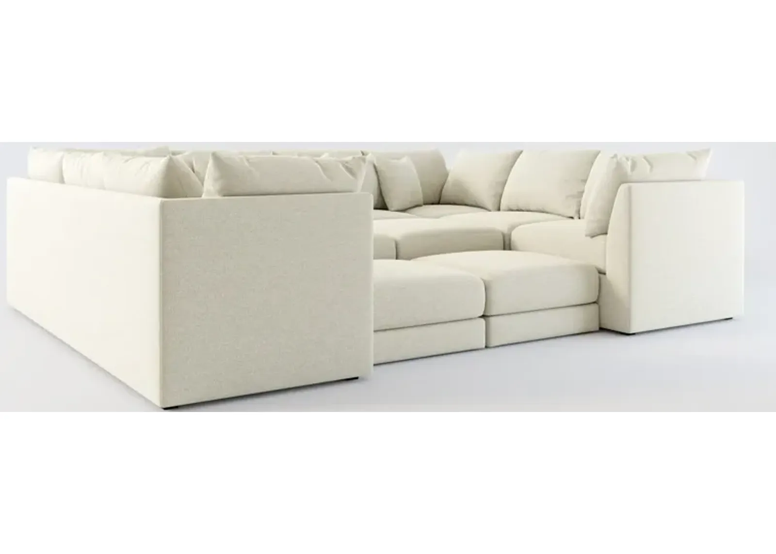 Nest Hybrid Comfort Eco Performance 9-Piece Sectional - Liv Dove