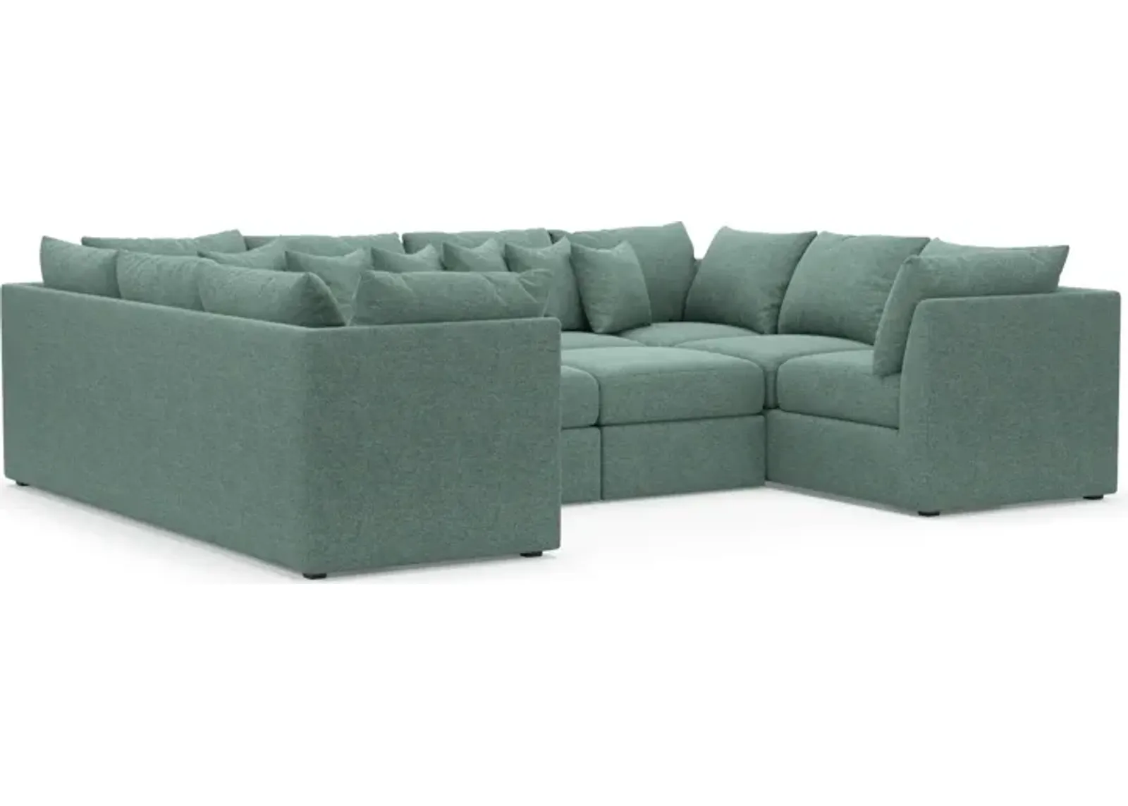 Nest Hybrid Comfort Eco Performance 5-Piece Pit Sectional - Bridger Jade