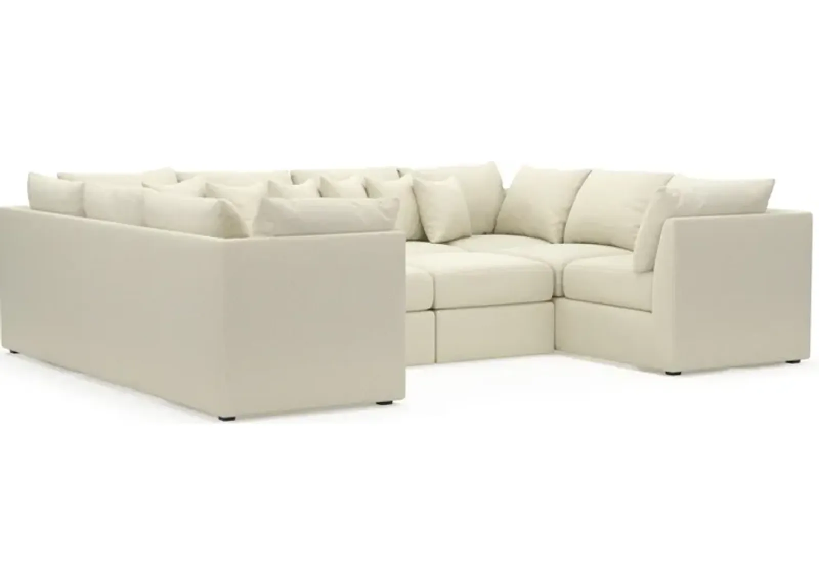 Nest Hybrid Comfort Eco Performance 5-Piece Pit Sectional - Fincher Ivory