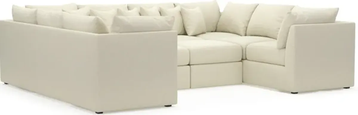 Nest Hybrid Comfort Eco Performance 5-Piece Pit Sectional - Fincher Ivory