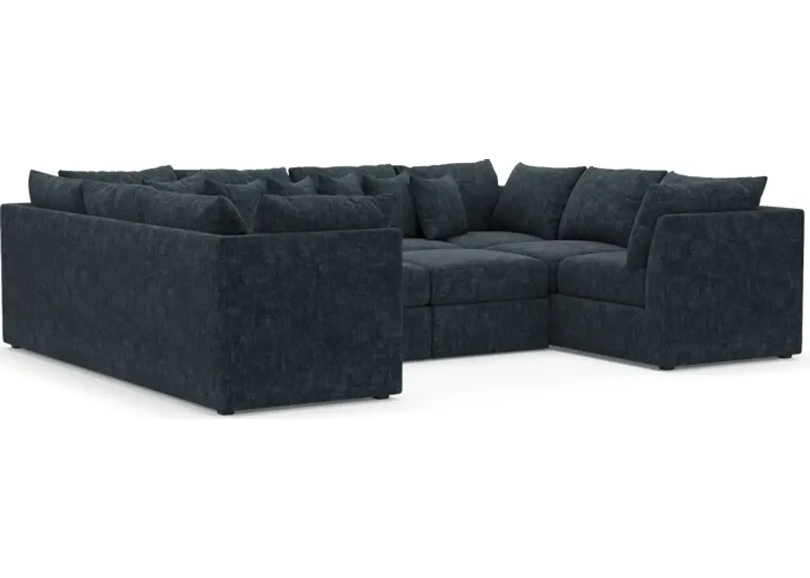 Nest Hybrid Comfort Eco Performance 5-Piece Pit Sectional - Argo Navy