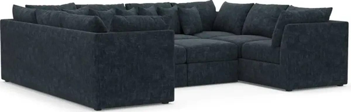 Nest Hybrid Comfort Eco Performance 5-Piece Pit Sectional - Argo Navy