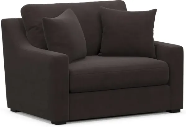 Dobson Foam Comfort Chair and a Half - Merrimac Dark Brown