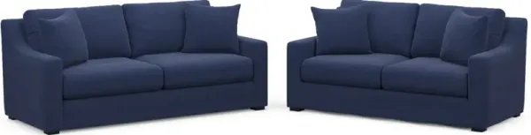 Dobson Foam Comfort 2 Pc. Living Room - Abington TW Indigo