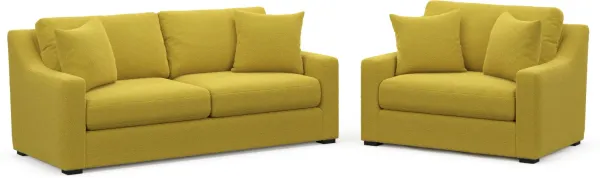 Dobson Foam Comfort 2 Pc. Living Room - Bloke Goldenrod