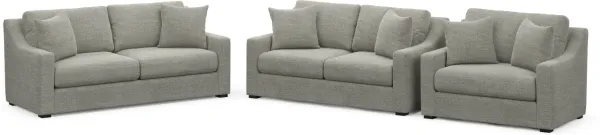 Dobson Foam Comfort 3 Pc. Living Room - Pandora Pepper