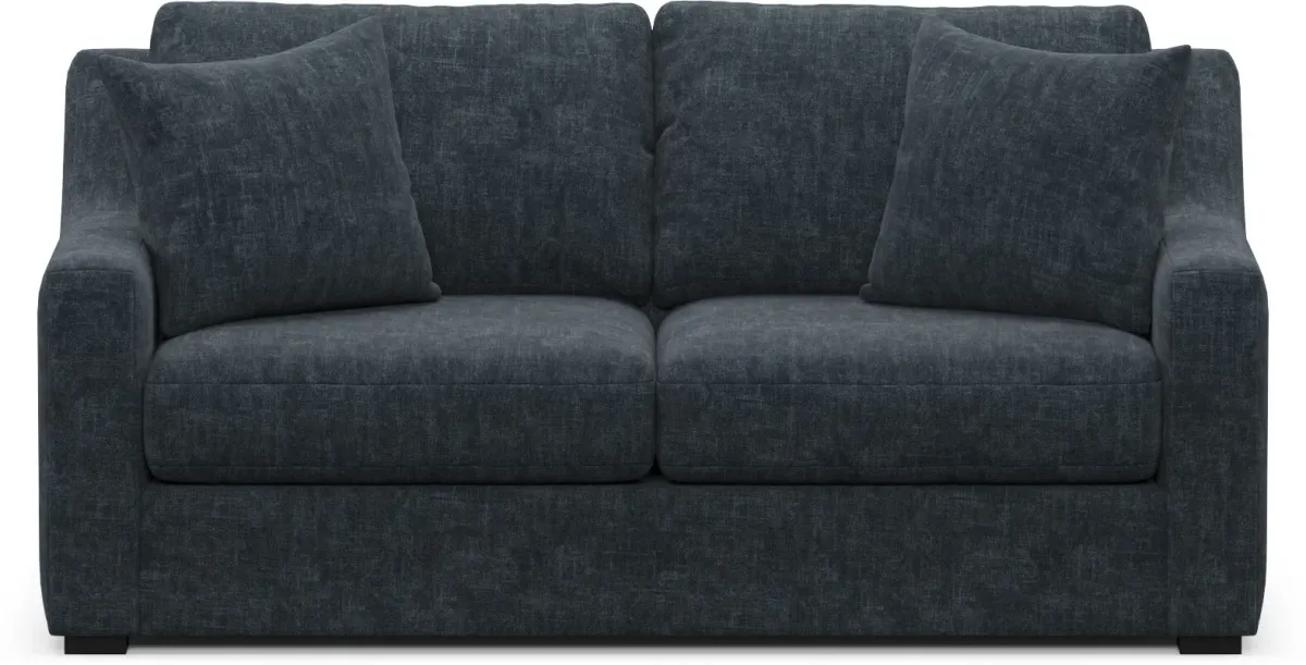 Dobson Foam Comfort Loveseat - Argo Navy