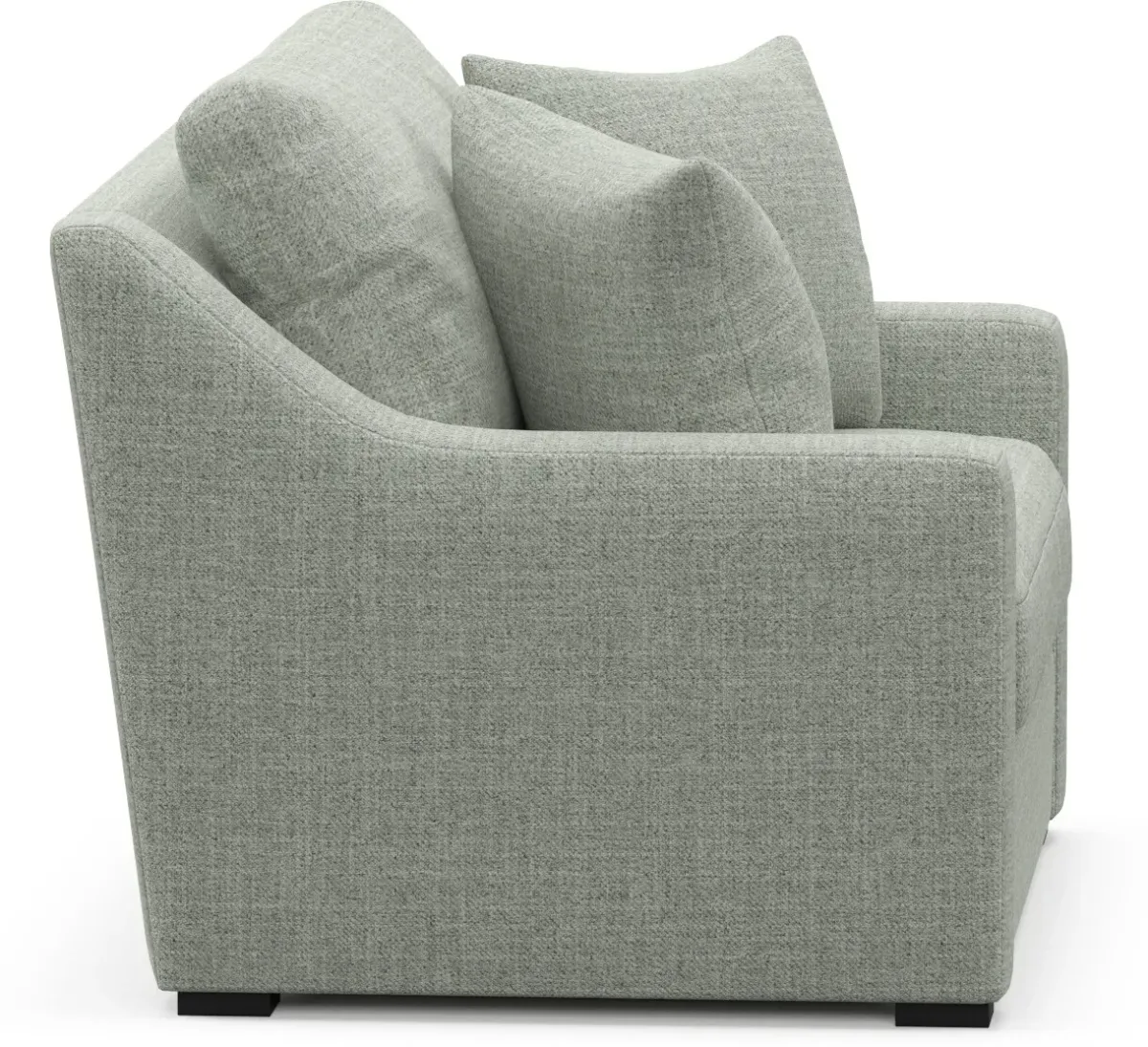 Dobson Foam Comfort Chair and a Half - Broderick Sea Glass