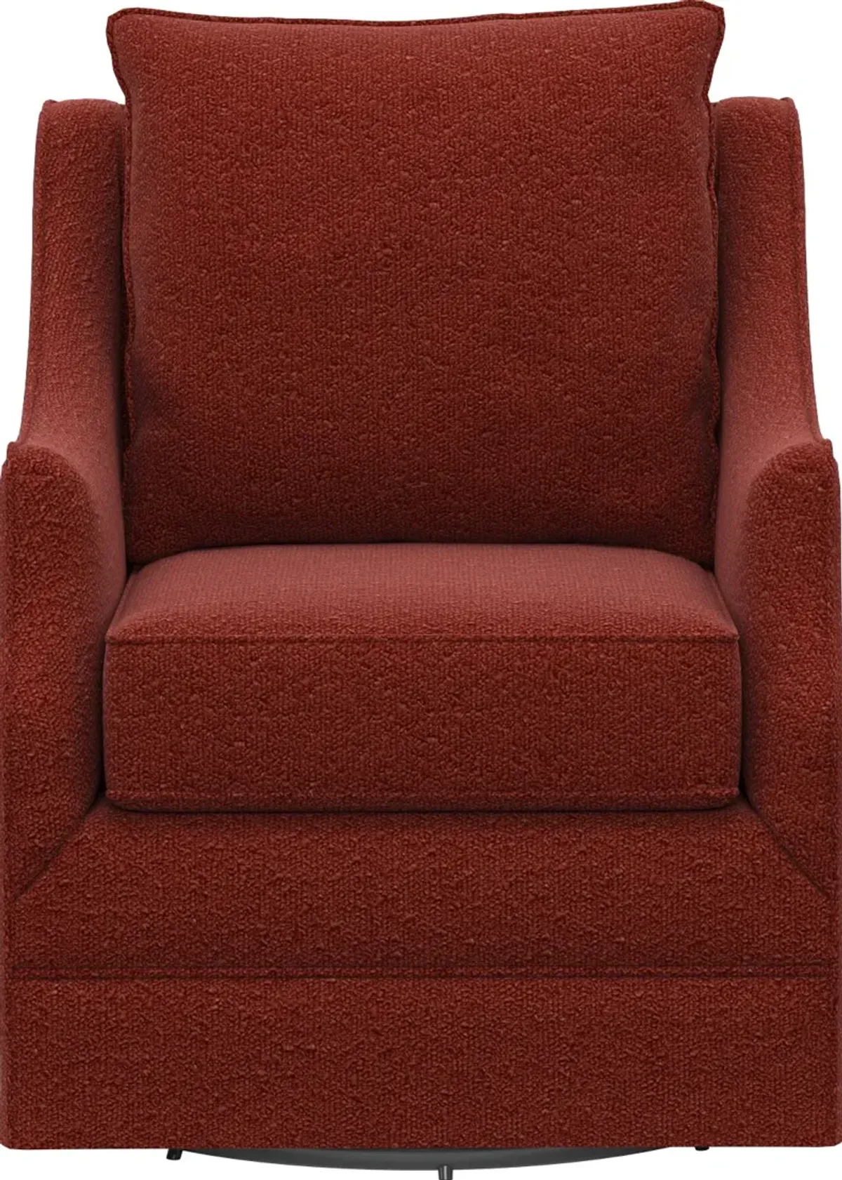 Mara Accent Swivel Chair - Bloke Brick