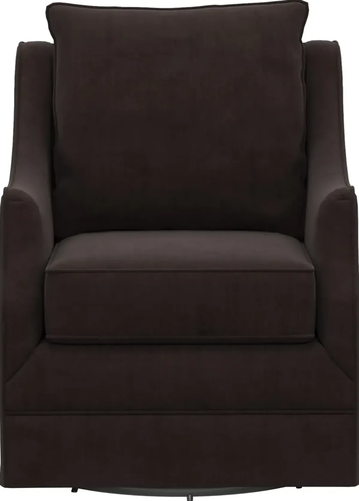 Mara Swivel Accent Chair - Merrimac Dark Brown