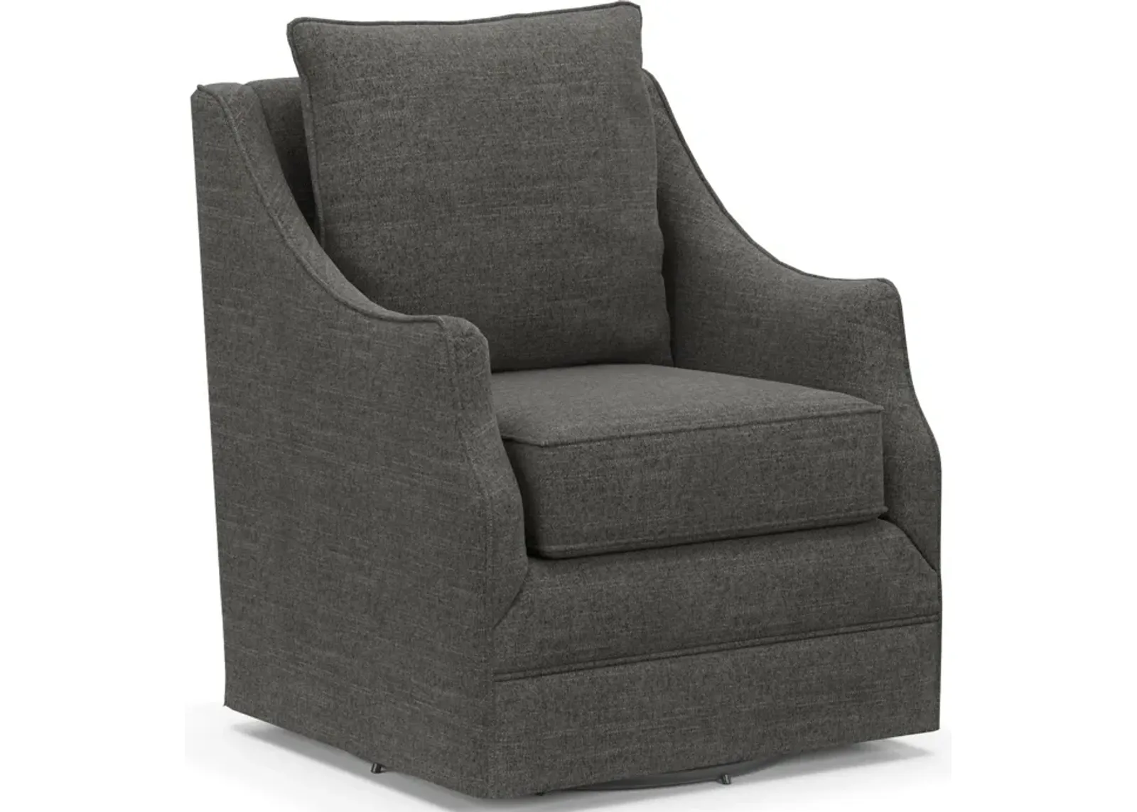 Mara Accent Swivel Chair - Curious Charcoal