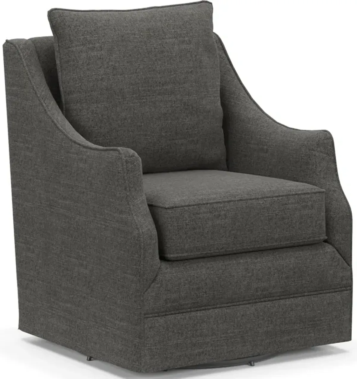 Mara Accent Swivel Chair - Curious Charcoal