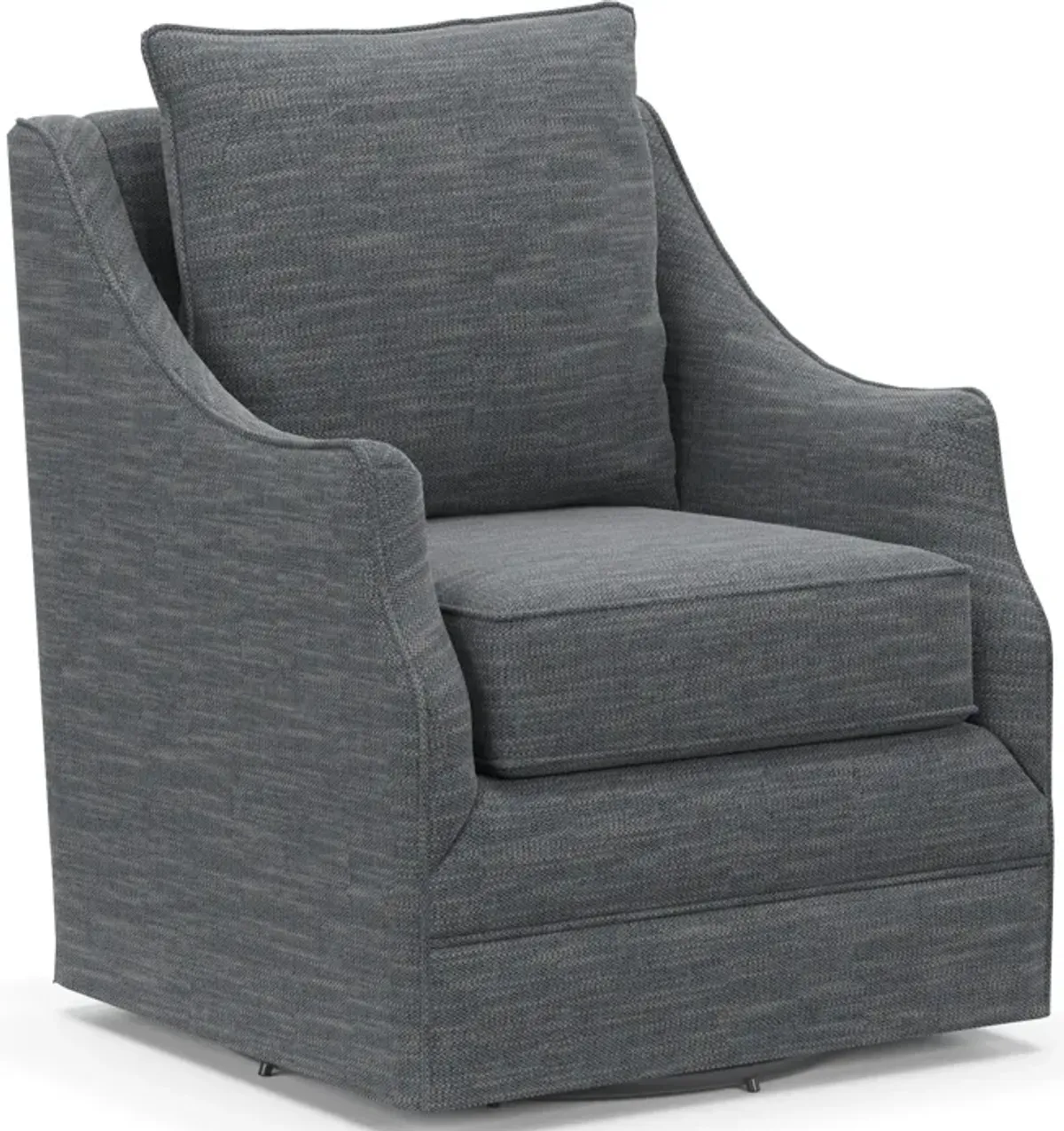 Mara Accent Swivel Chair - Dudley Indigo