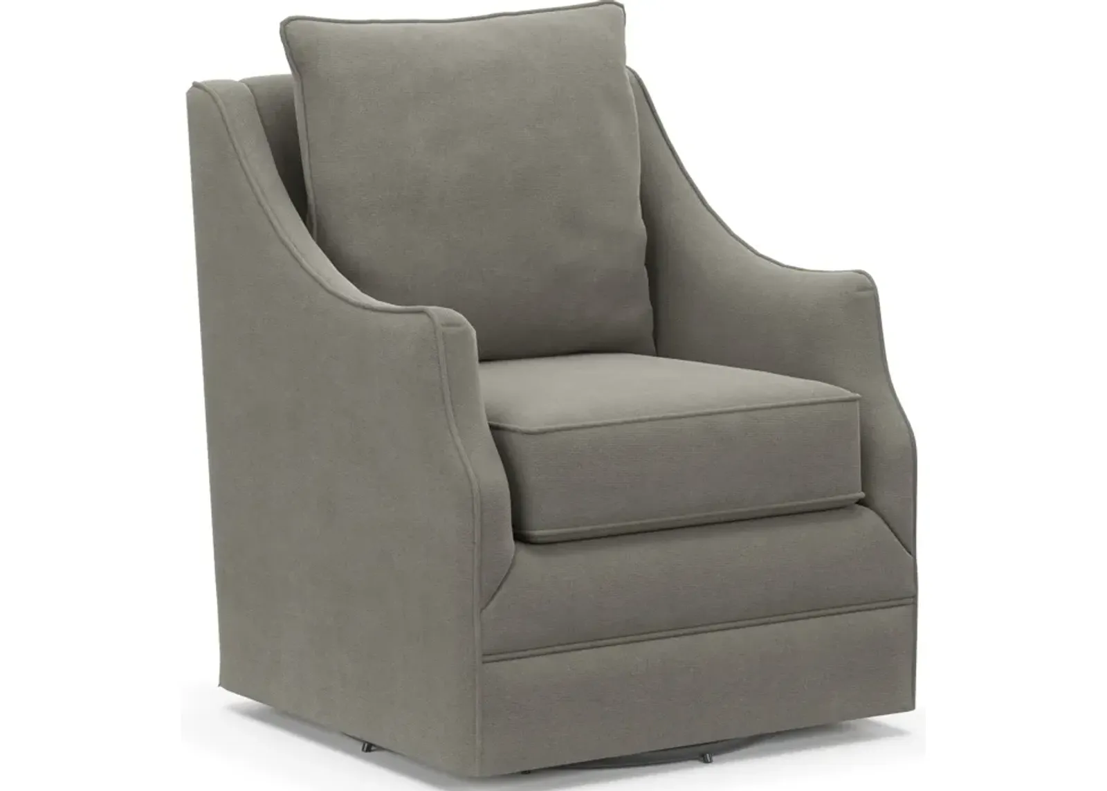 Mara Accent Swivel Chair - Abington Fog