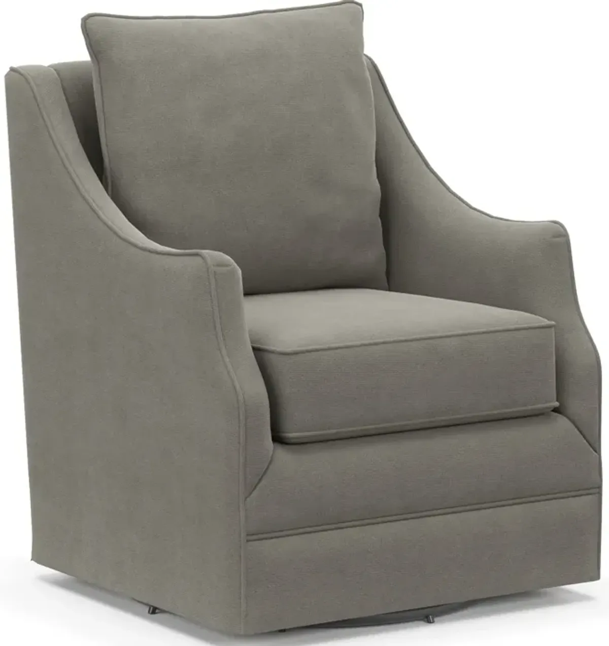 Mara Accent Swivel Chair - Abington Fog