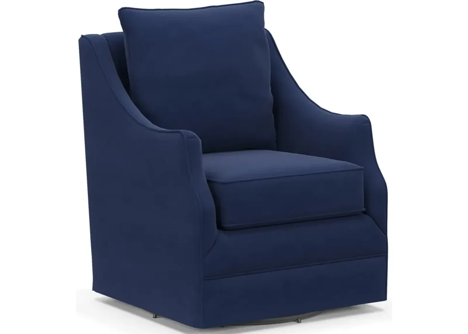 Mara Accent Swivel Chair - Abington Indigo