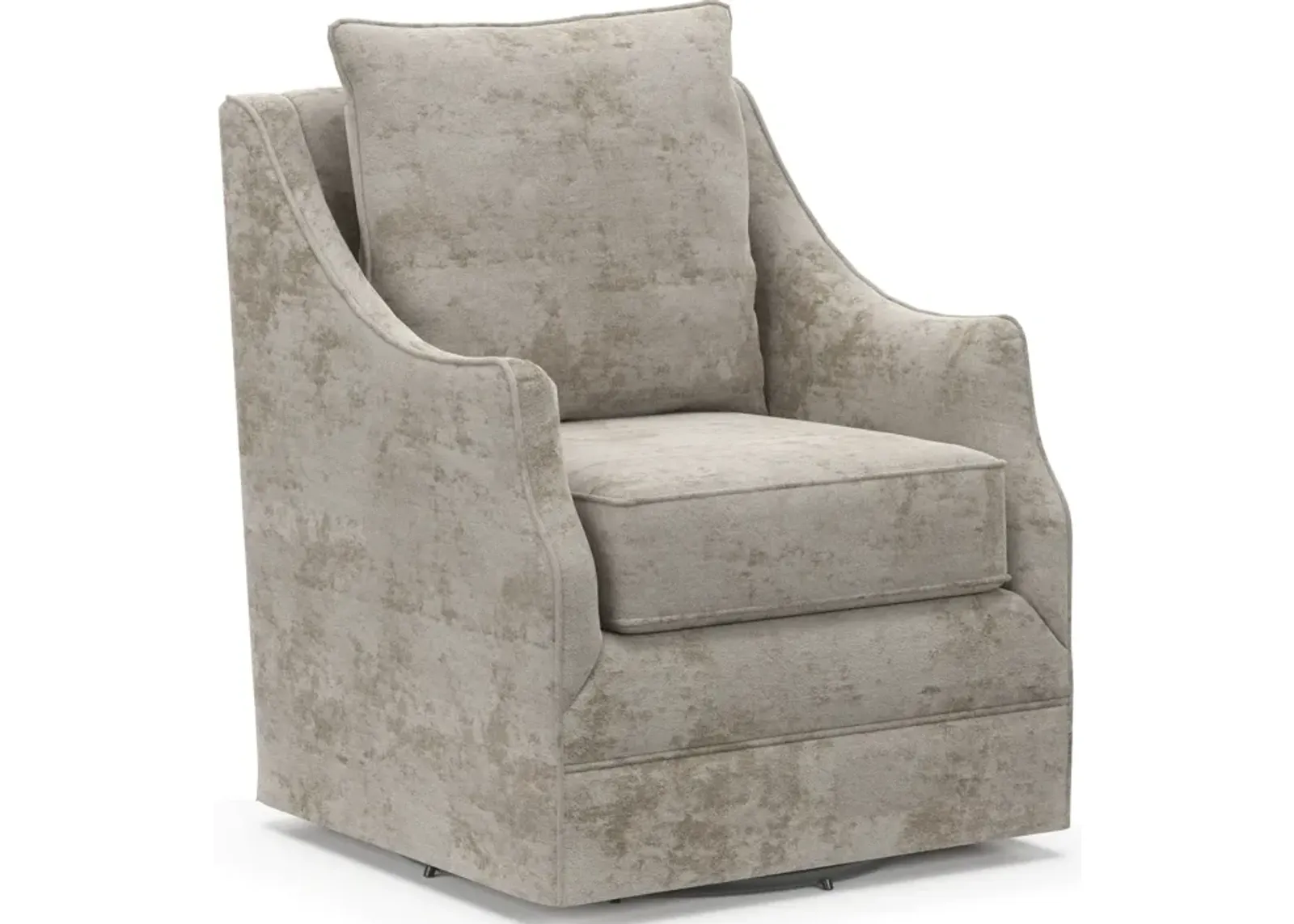 Mara Accent Swivel Chair - Hearth Cement