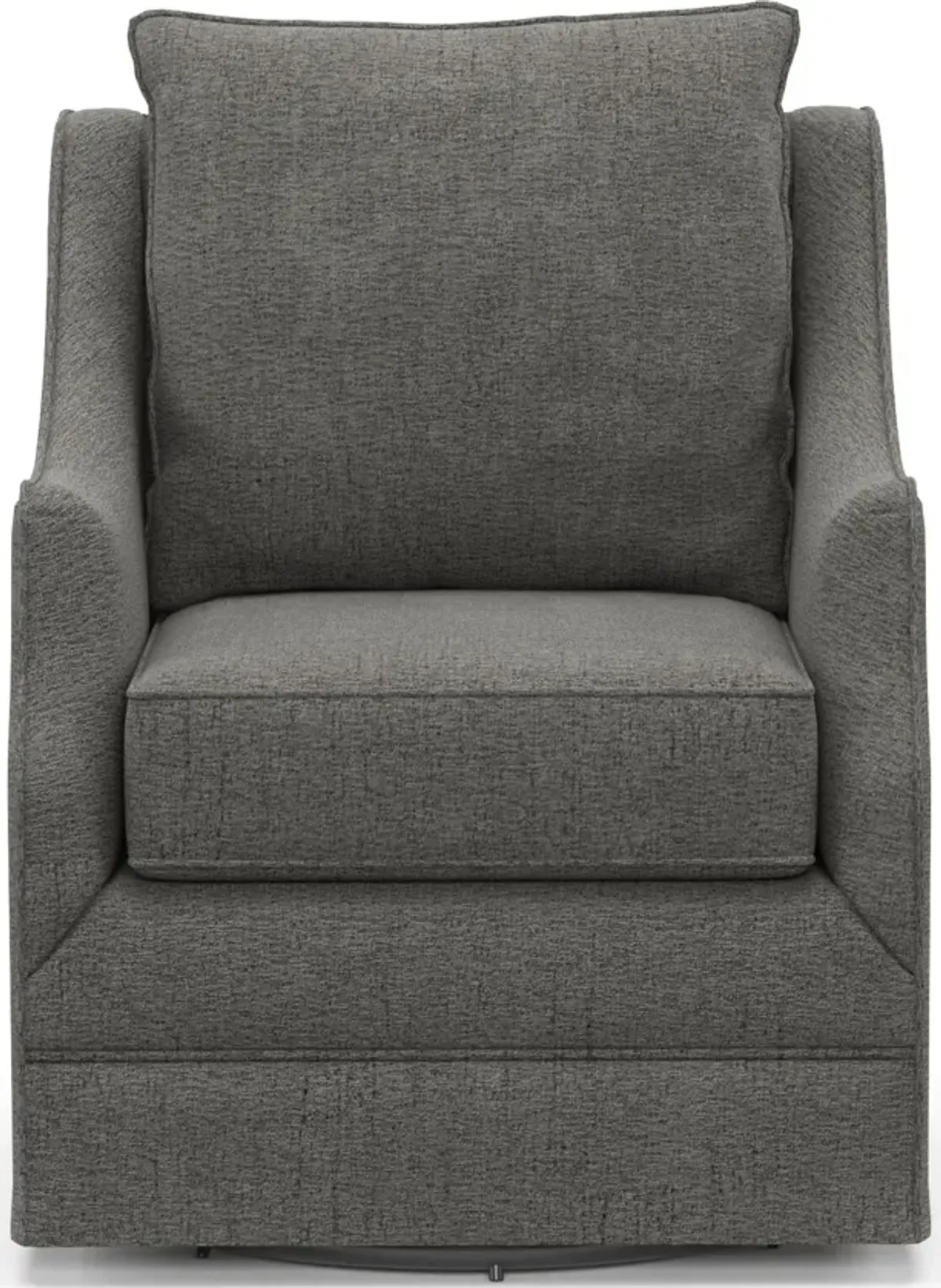 Mara Accent Swivel Chair - Living Large Charcoal