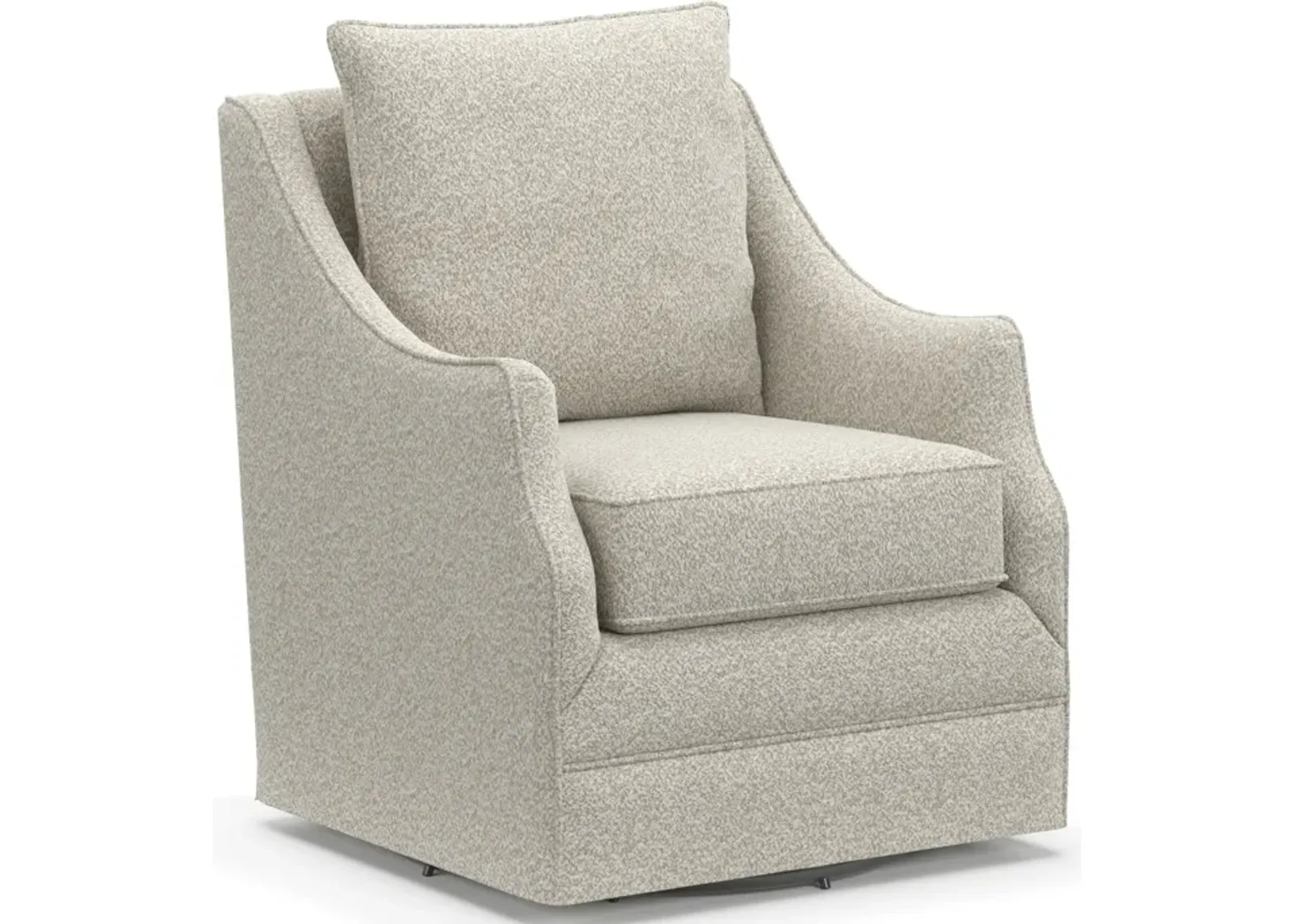 Mara Accent Swivel Chair - Muse Stone