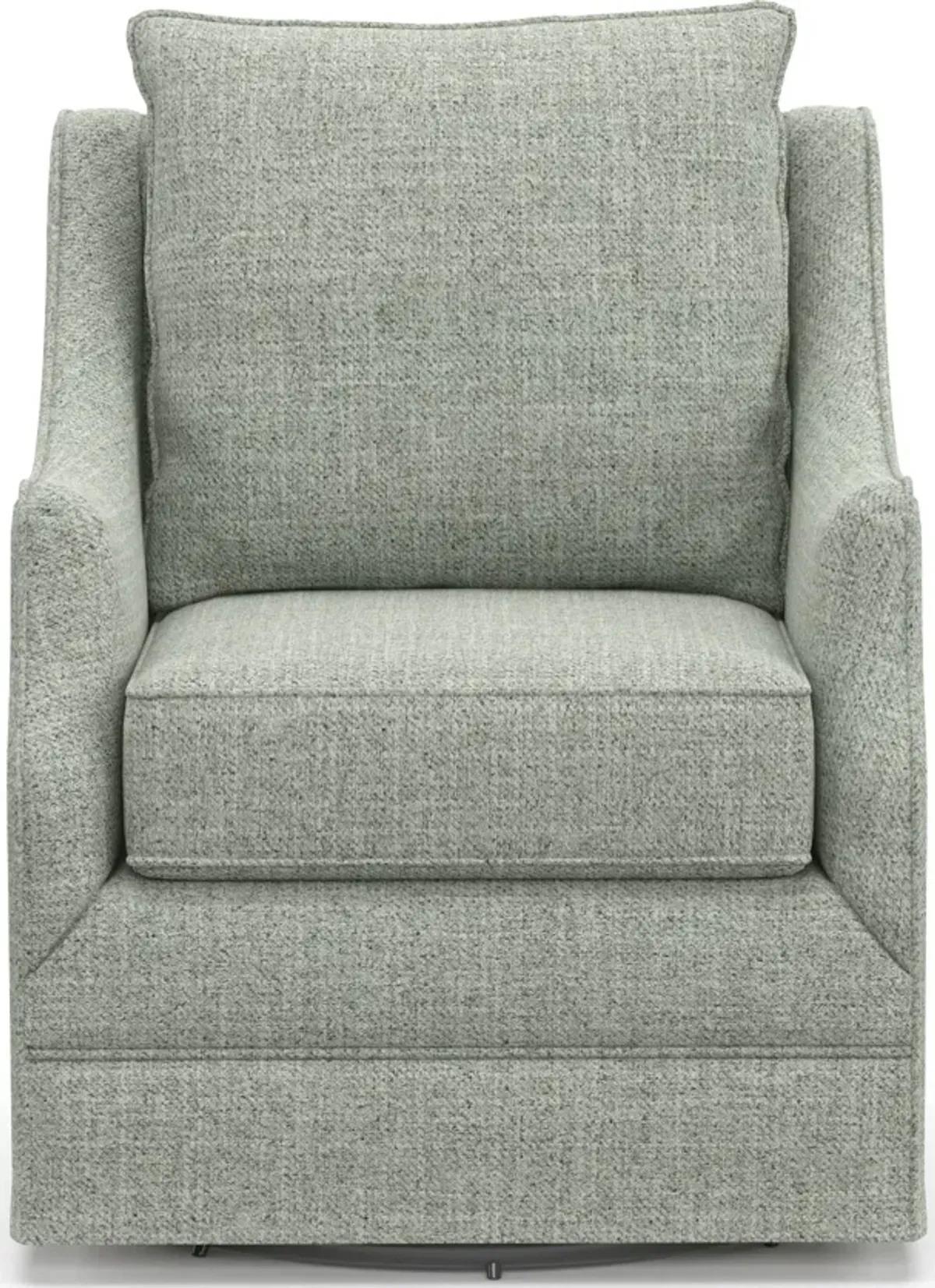 Mara Accent Swivel Chair - Broderick Sea Glass