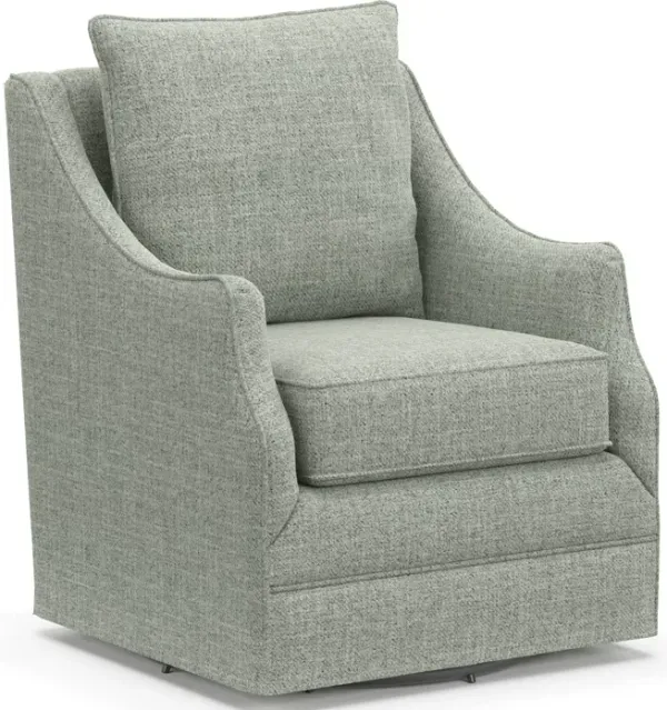 Mara Accent Swivel Chair - Broderick Sea Glass