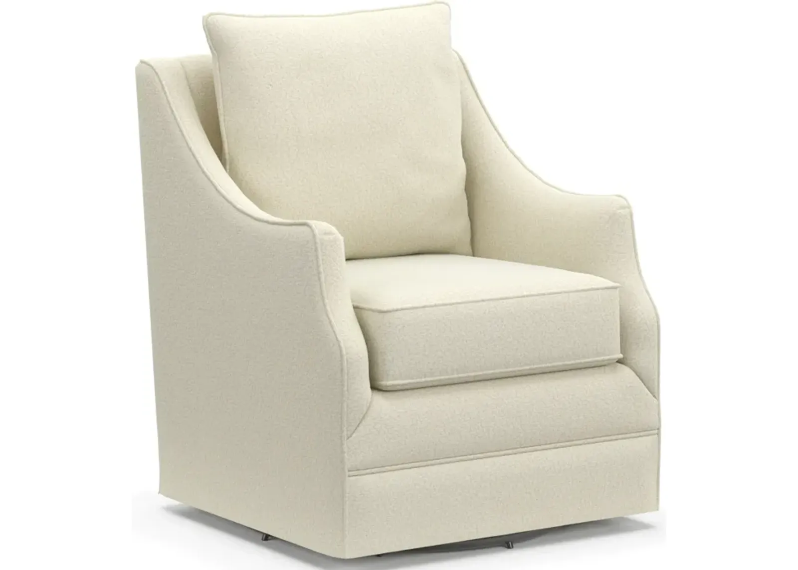 Mara Swivel Accent Chair - Fincher Ivory