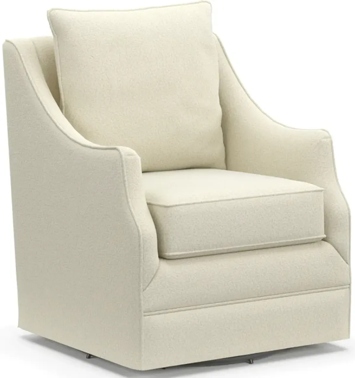 Mara Swivel Accent Chair - Fincher Ivory