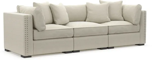 Abington Foam Comfort 3-Piece Sofa - Curious Pearl