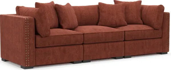 Abington Foam Comfort 3-Piece Sofa - Contessa Paprika
