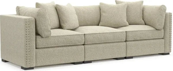 Abington Foam Comfort 3-Piece Sofa - Bloke Cotton