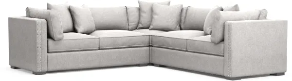 Abington Foam Comfort 3-Piece Sectional - Burmese Granite