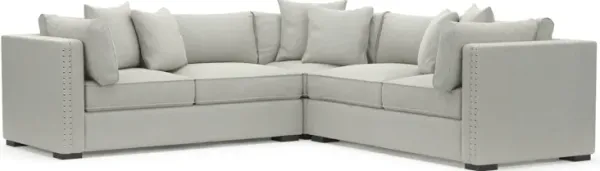 Abington Foam Comfort 3-Piece Sectional - Oslo Snow