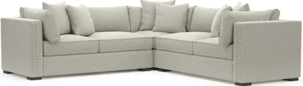 Abington Foam Comfort 3-Piece Sectional - Everton Grey