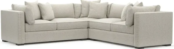 Abington Foam Comfort 3-Piece Sectional - Muse Stone