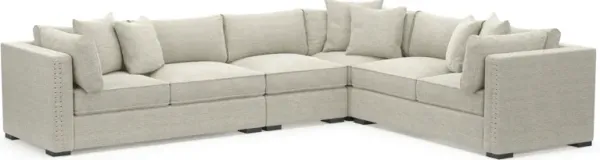 Abington 4-Piece Foam Comfort Sectional - Merino Chalk